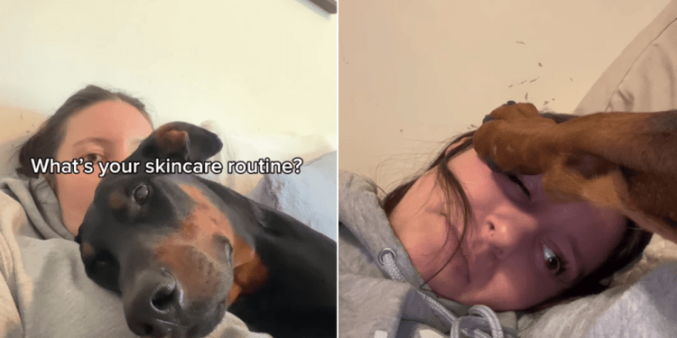 Video: Dog Helps Mom With ‘One-of-a-Kind’ Skincare Routine